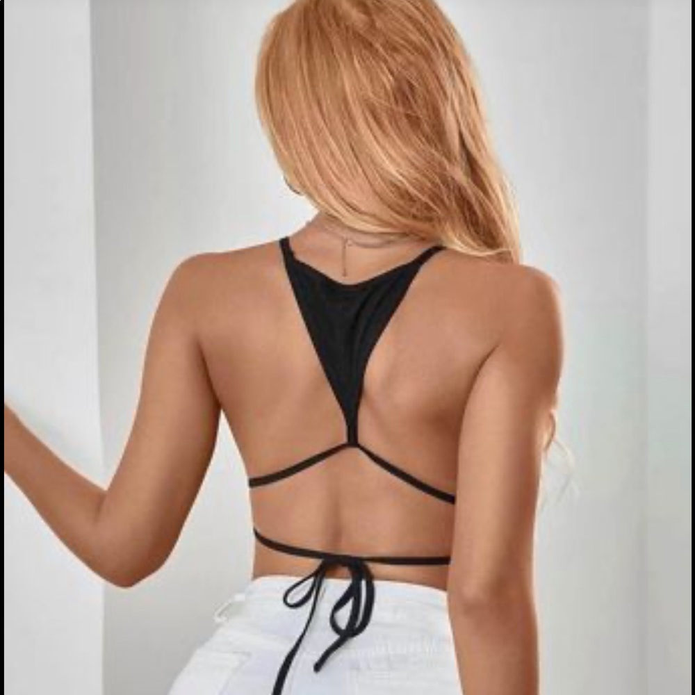 Cute Backless Crop Top
